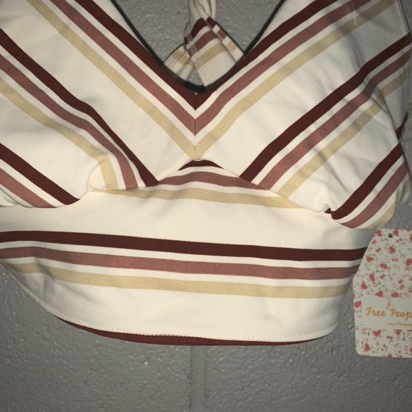 NWT Free People Movement Gidget Sports Bra Ivory - Picture 4 of 8